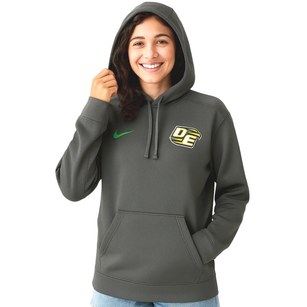 Nike Pullover Hoodie LG Cool Grey Anthracite UO Ducks Therma-Fit Sporty‎ Warm